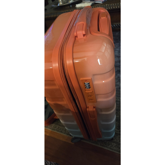 14"/20" 2 pcs/set in PC Spinner Wheel Luggage, Carry on Suitcase, With Gradient - Picture 13 of 16